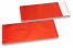 Røde farvede mat metallisk foliekuverter - 110 x 220 mm | Alle-konvolutter.dk