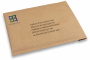 Honeycomb polstrede kuverter I papir - eksempel med et print
