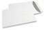 Hvide kuverter af papir, 229 x 324 mm (C4), 120 g, fugtgummieret, vægt ca. 16 g pr. stk. | Alle-konvolutter.dk