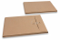 Kuverter med snøreluk - 229 x 324 x 25 mm, brun | Alle-konvolutter.dk