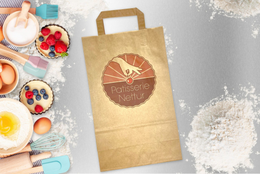  Papirsposer med hank foldbar | Alle-konvolutter.dk