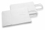 Papirsposer med hank snoet - hvid, 220 x 100 x 310 mm, 90 gr | Alle-konvolutter.dk