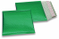 ECO boblekuvert af metallisk plast - grøn 165 x 165 mm | Alle-konvolutter.dk