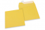 Farvede kuverter - Smørblomstgule, 160 x 160 mm | Alle-konvolutter.dk