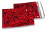 Røde holografisk metallisk foliekuverter - 114 x 162 mm | Alle-konvolutter.dk