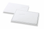 Kuverter til begravelseskort - Hvid + dobbelt kant