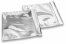 Sølv metallisk foliekuverter - 220 x 220 mm | Alle-konvolutter.dk