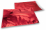 Røde metallisk foliekuverter - 320 x 430 mm | Alle-konvolutter.dk