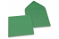 Farvede kuverter til lykønskningskort - Mørkegrøn, 155 x 155 mm | Alle-konvolutter.dk