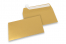 Farvede kuverter - Guldmetallisk, 114 x 162 mm  | Alle-konvolutter.dk