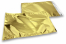 Guld metallisk foliekuverter - 229 x 324 mm | Alle-konvolutter.dk