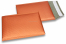 ECO boblekuvert af mat metallisk plast - orange 180 x 250 mm | Alle-konvolutter.dk