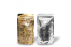 Ståposer transparent og metalliske - guldmetallisk, 130 x 225 x 70 mm - 500 ml | Alle-konvolutter.dk