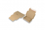 Sammenfoldelige postæsker med dækstrimmel - 160 x 120 x 25 mm (A6), brun | Alle-konvolutter.dk