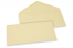 Farvede kuverter til lykønskningskort - Kamel, 110 x 220 mm | Alle-konvolutter.dk