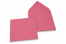 Farvede kuverter til lykønskningskort - Pink, 155 x 155 mm | Alle-konvolutter.dk