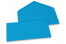 Farvede kuverter til lykønskningskort - Ocean blå, 110 x 220 mm | Alle-konvolutter.dk