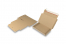 Sammenfoldelige postæsker med dækstrimmel - 230 x 160 x 25 mm (A5), brun | Alle-konvolutter.dk