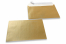 Guldfarvede kuverter med perlemorseffekt - 162 x 229 mm | Alle-konvolutter.dk