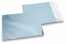 Isblå farvede mat metallisk foliekuverter - 165 x 165 mm | Alle-konvolutter.dk