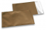 Bronze farvede mat metallisk foliekuverter  - 114 x 162 mm | Alle-konvolutter.dk