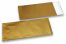 Guld farvede mat metallisk foliekuverter - 110 x 220 mm | Alle-konvolutter.dk