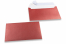 Røde kuverter med perlemorseffekt - 114 x 162 mm | Alle-konvolutter.dk