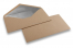Forede kuverter af kraftpapir - 110 x 220 mm (EA 5/6), sølv | Alle-konvolutter.dk