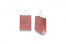 Papirsposer med hank snoet - rosa metallisk, 180 x 80 x 220 mm, 90 g | Alle-konvolutter.dk