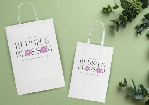  Papirsposer med hank snoet | Alle-konvolutter.dk