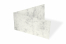 Marmoreret kort - 90 x 173 mm, marmoreret grå | Alle-konvolutter.dk