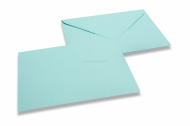 Farvede kuverter til fødselsmeddelelser, babyblå, 110 x 110 - 150 x 150 | Alle-konvolutter.dk