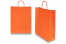 Papirsposer med hank snoet - orange, 320 x 120 x 410 mm, 100 g | Alle-konvolutter.dk