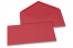 Farvede kuverter til lykønskningskort - Rød, 110 x 220 mm | Alle-konvolutter.dk