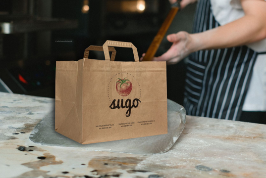  Papirsposer med hank foldbar | Alle-konvolutter.dk