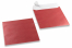 Røde kuverter med perlemorseffekt - 170 x 170 mm | Alle-konvolutter.dk
