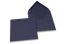 Farvede kuverter til lykønskningskort - Mørkeblå, 155 x 155 mm | Alle-konvolutter.dk