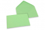 Farvede kuverter til lykønskningskort - Mintgrøn, 125 x 175 mm | Alle-konvolutter.dk