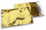 Guld metallisk foliekuverter - 162 x 229 mm | Alle-konvolutter.dk
