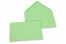 Farvede kuverter til lykønskningskort - Mintgrøn, 114 x162 mm | Alle-konvolutter.dk