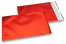 Røde farvede mat metallisk foliekuverter - 180 x 250 mm | Alle-konvolutter.dk