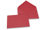 Farvede kuverter til lykønskningskort - Rød, 114 x 162 mm | Alle-konvolutter.dk