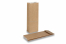 Papirsposer med blokbund brun - 105 x 65 x 298 mm uden vindue, 500 ml | Alle-konvolutter.dk