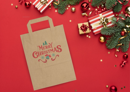  Papirsposer med hank foldbar | Alle-konvolutter.dk