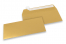 Farvede kuverter - Guldmetallisk, 110 x 220 mm  | Alle-konvolutter.dk