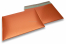 ECO boblekuvert af mat metallisk plast - orange 320 x 425 mm | Alle-konvolutter.dk