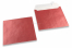 Røde kuverter med perlemorseffekt - 155 x 155 mm | Alle-konvolutter.dk