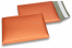 ECO boblekuvert af mat metallisk plast - orange 180 x 250 mm | Alle-konvolutter.dk
