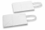 Papirsposer med hank snoet - hvid, 140 x 80 x 210 mm, 90 gr | Alle-konvolutter.dk
