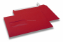 Røde Hello rudekuverter, 162 x 229 mm (A5), rude til venstre, rudeformat 45 x 90 mm, rudeplacering 20 mm fra venstre/60 mm fra bunden, selvklæbende med dækstrimmel, 120 g farvet papir